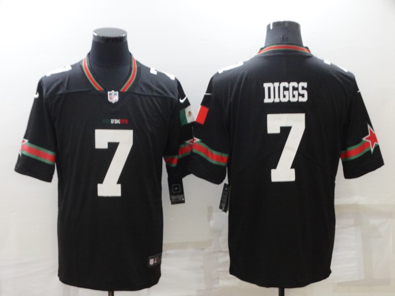 2021 Men Nike NFL Dallas cowboys #7 Diggs black  Vapor Untouchable jerseys->dallas cowboys->NFL Jersey